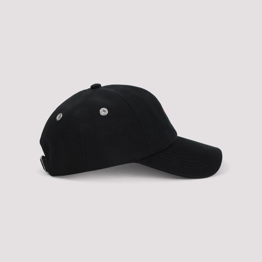 AMI Paris Ami Paris Red Adc Embroidery Hat, view 4