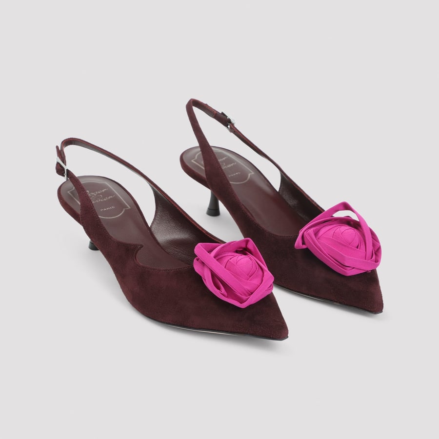 Roger Vivier Roger Vivier Suede Slingback, view 5