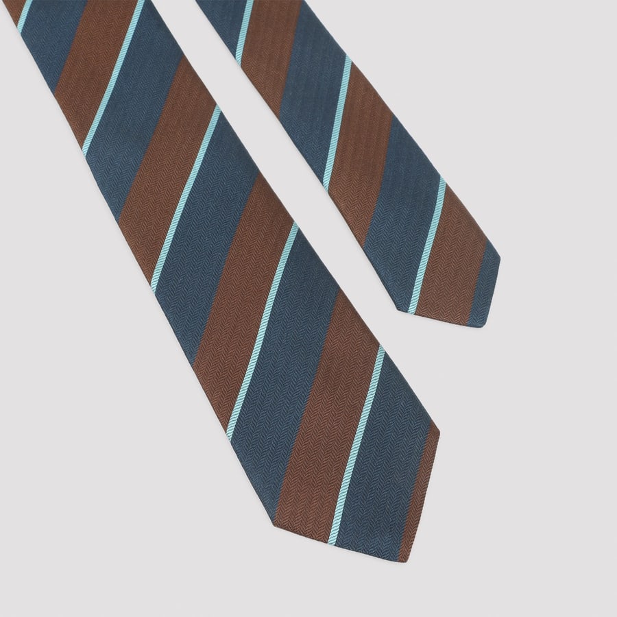 PAUL SMITH Paul Smith Striped Silk Tie, view 4