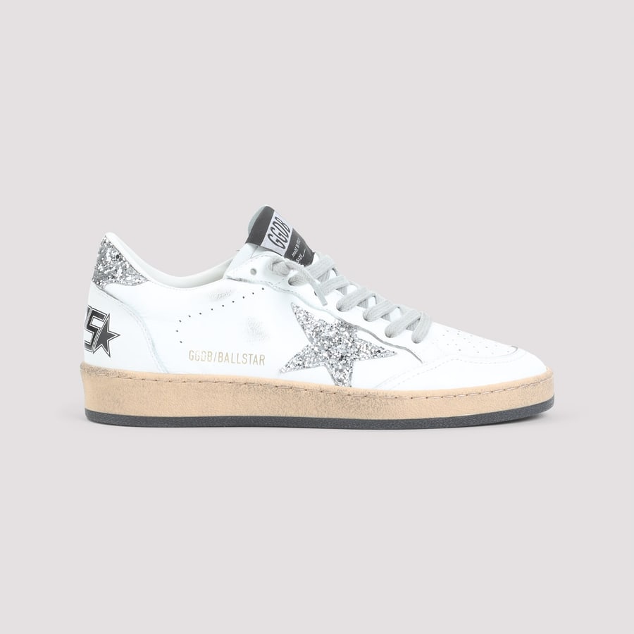 Golden Goose Golden Goose Leather Ballstar Sneakers, view 3