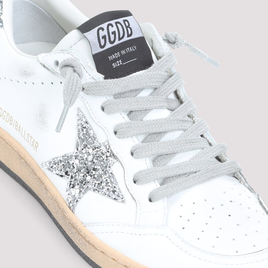 Golden Goose Golden Goose Leather Ballstar Sneakers, view 5