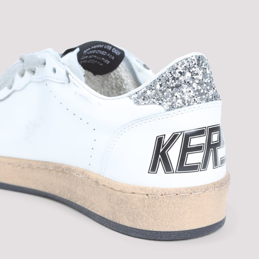 Golden Goose Golden Goose Leather Ballstar Sneakers, view 6