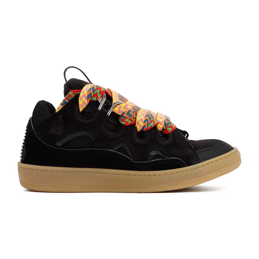 LANVIN Lanvin Leather Curb Sneakers, view 2
