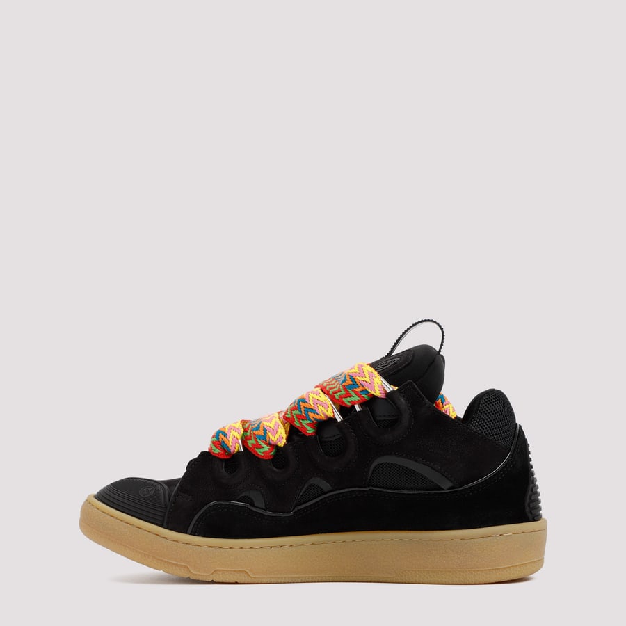 LANVIN Lanvin Leather Curb Sneakers, view 4