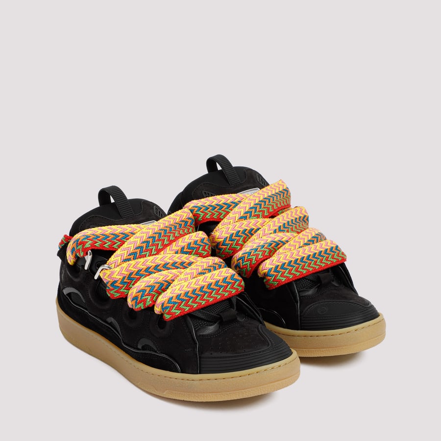 LANVIN Lanvin Leather Curb Sneakers, view 5