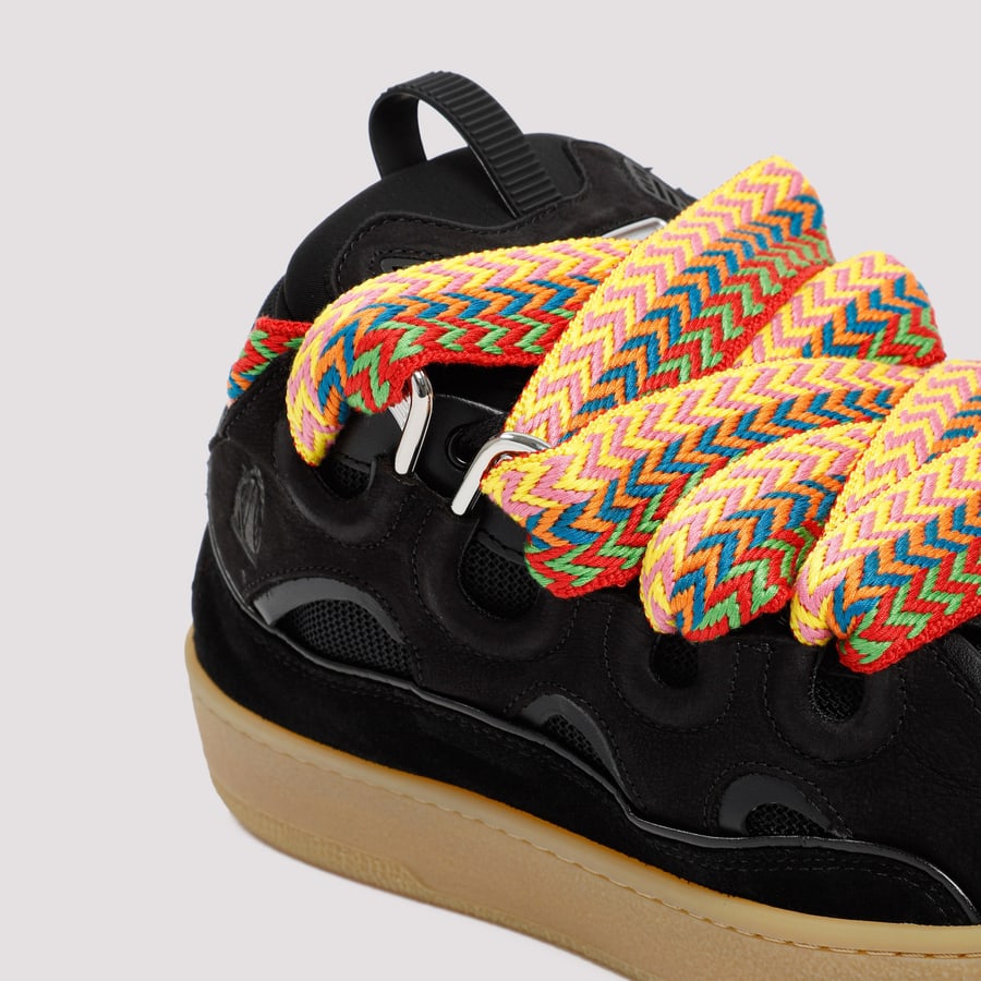 LANVIN Lanvin Leather Curb Sneakers, view 6