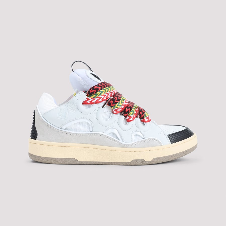 LANVIN Lanvin Leather Curb Sneakers, view 3