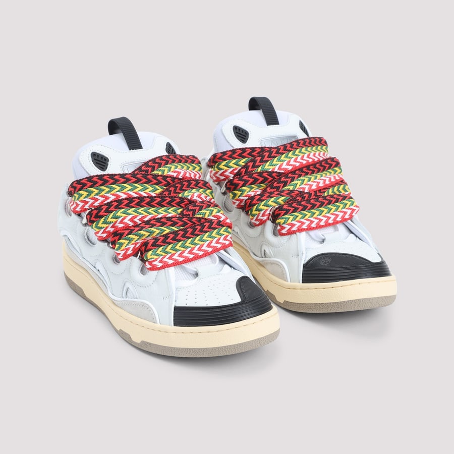LANVIN Lanvin Leather Curb Sneakers, view 5