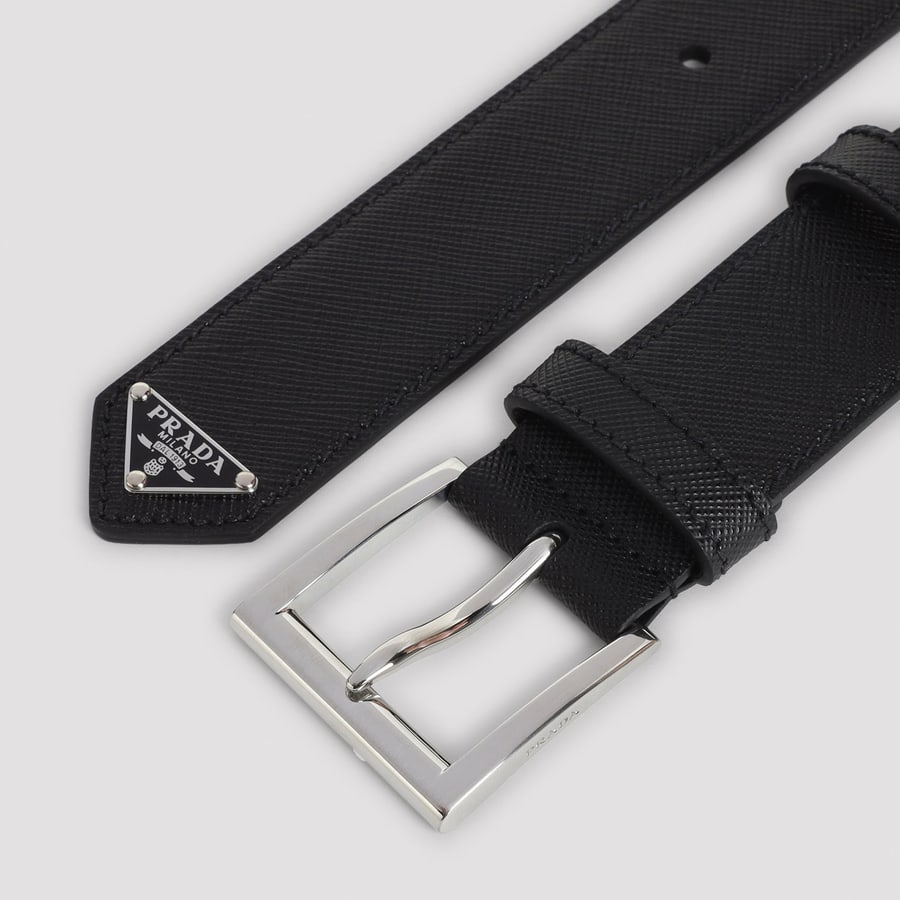 Prada Prada Saffiano Leather Belt, view 4