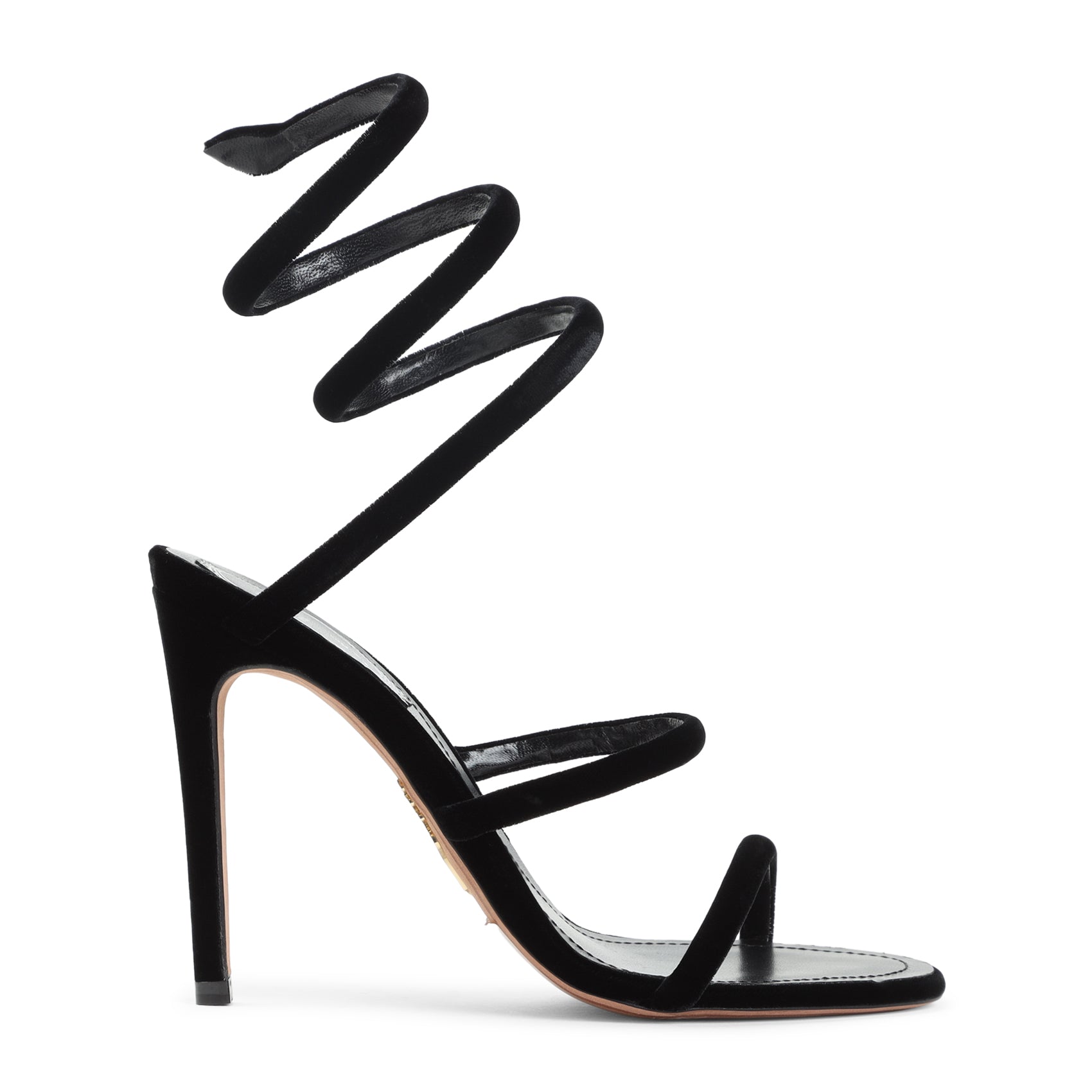 RENE' CAOVILLA René Caovilla Velvet Snake Sandals, view 2