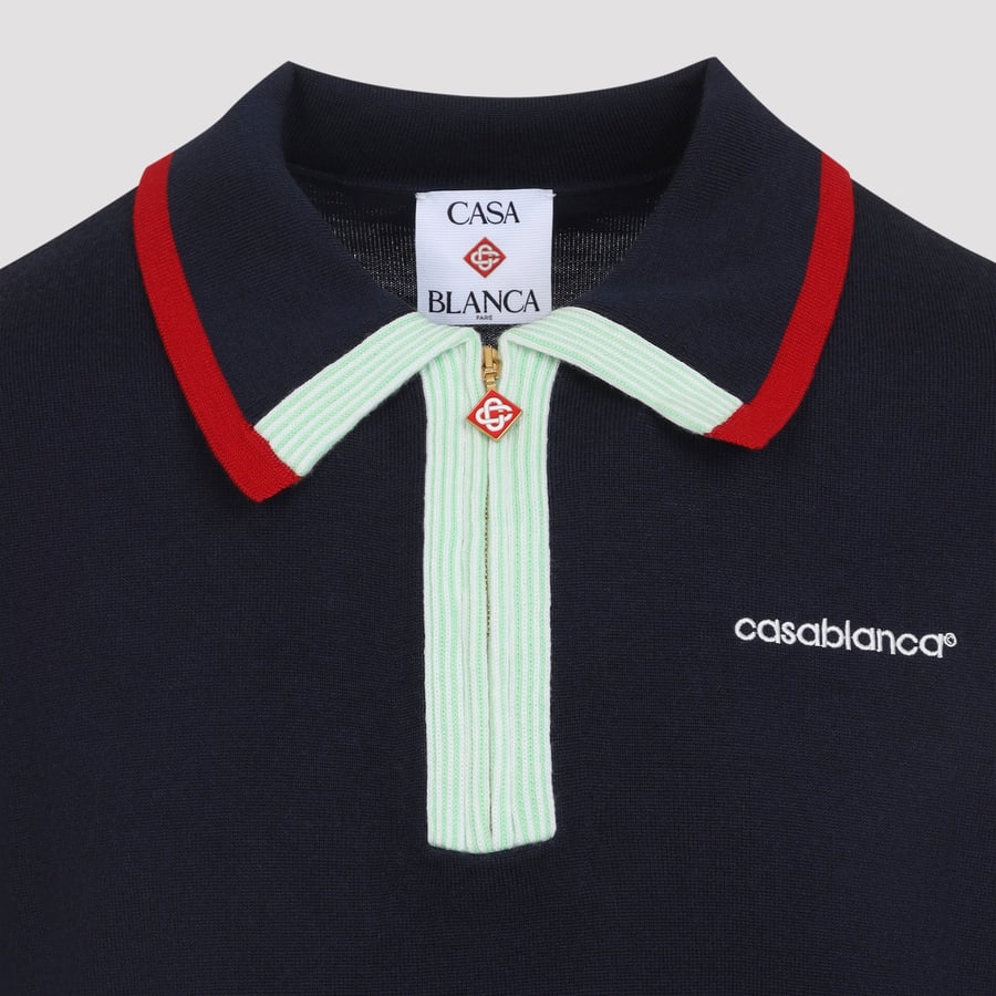 CASABLANCA Casablanca Knitted Track Polo, view 5