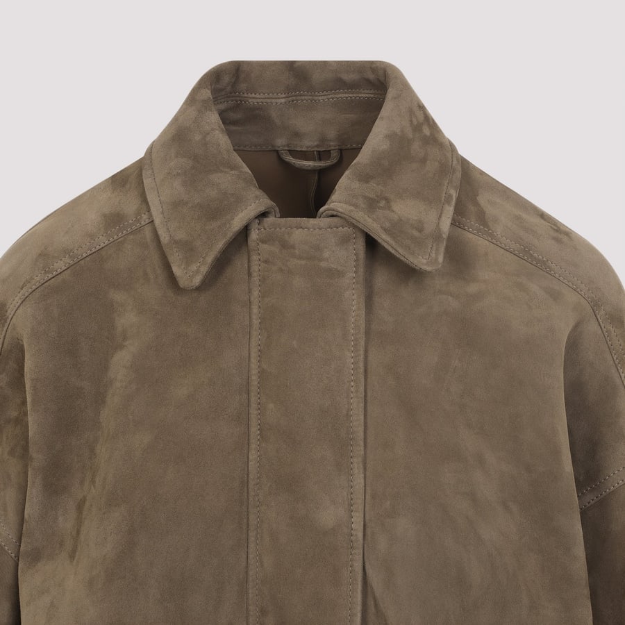 Brunello Cucinelli Brunello Cucinelli Suede Leather Jacket, view 6