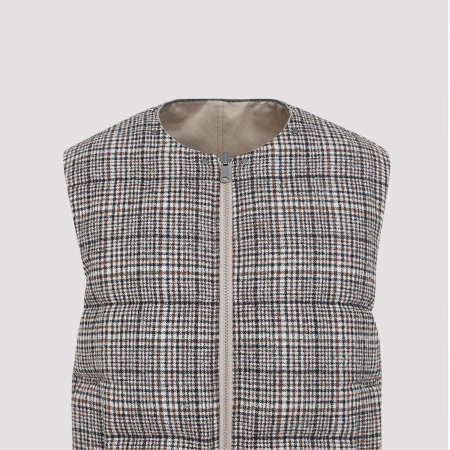 Brunello Cucinelli Brunello Cucinelli Padded Reversible Vest, view 8