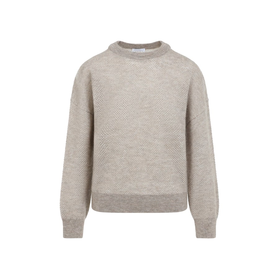 Brunello Cucinelli Brunello Cucinelli Sweater Soft Net Pullover, view 2