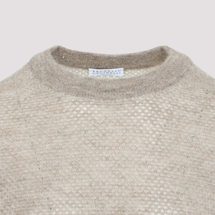 Brunello Cucinelli Brunello Cucinelli Sweater Soft Net Pullover, view 6