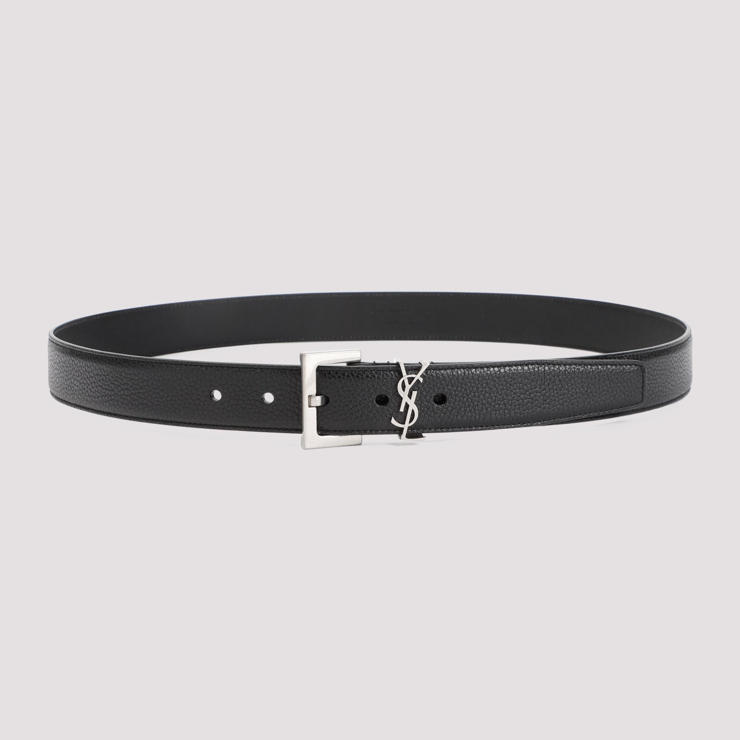 Saint Laurent Saint Laurent Grained Calf Leather Belt