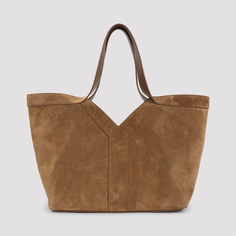 Saint Laurent Saint Laurent Suede Small Y Tote Bag, view 3