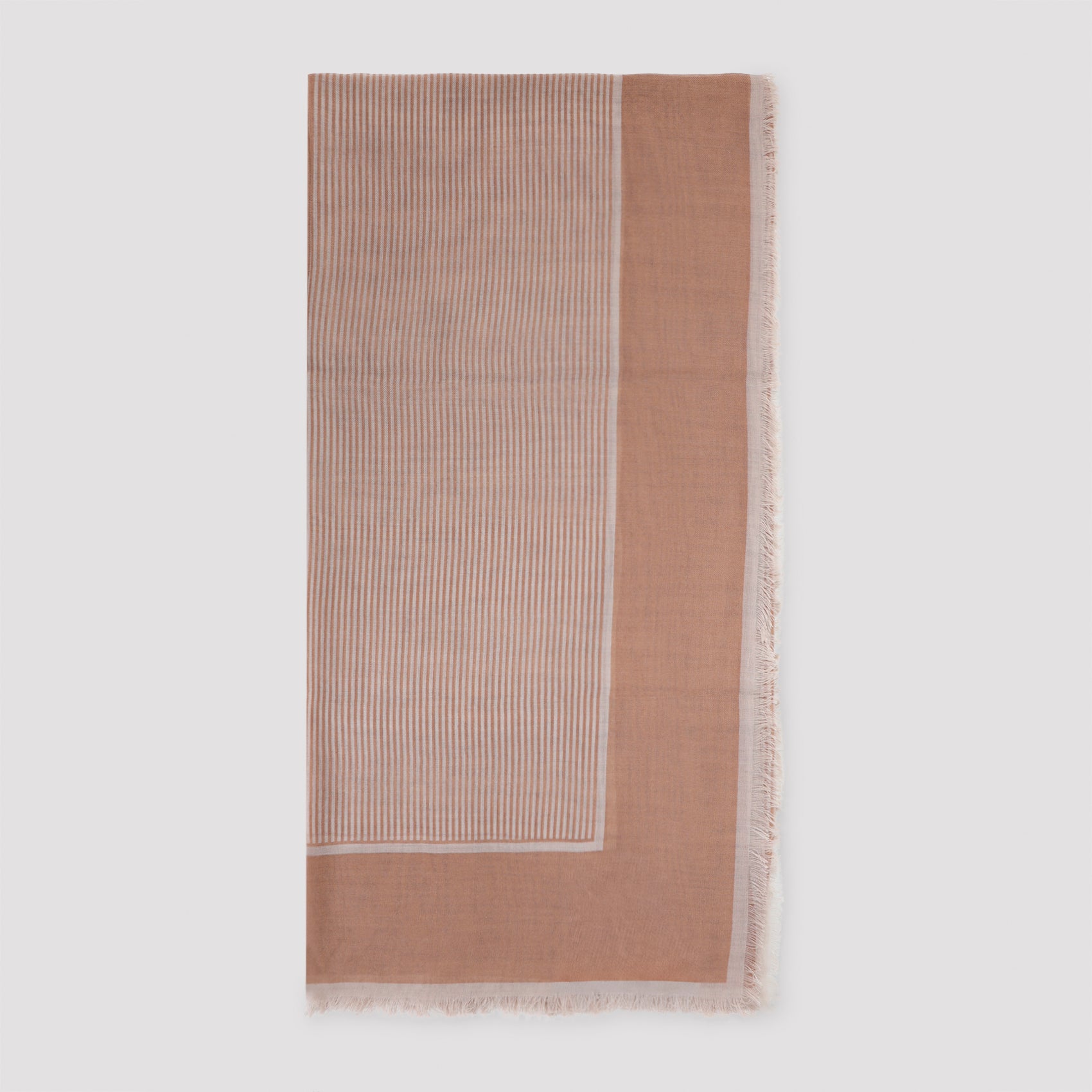 Saint Laurent Saint Laurent Large Striped Carré Scarf