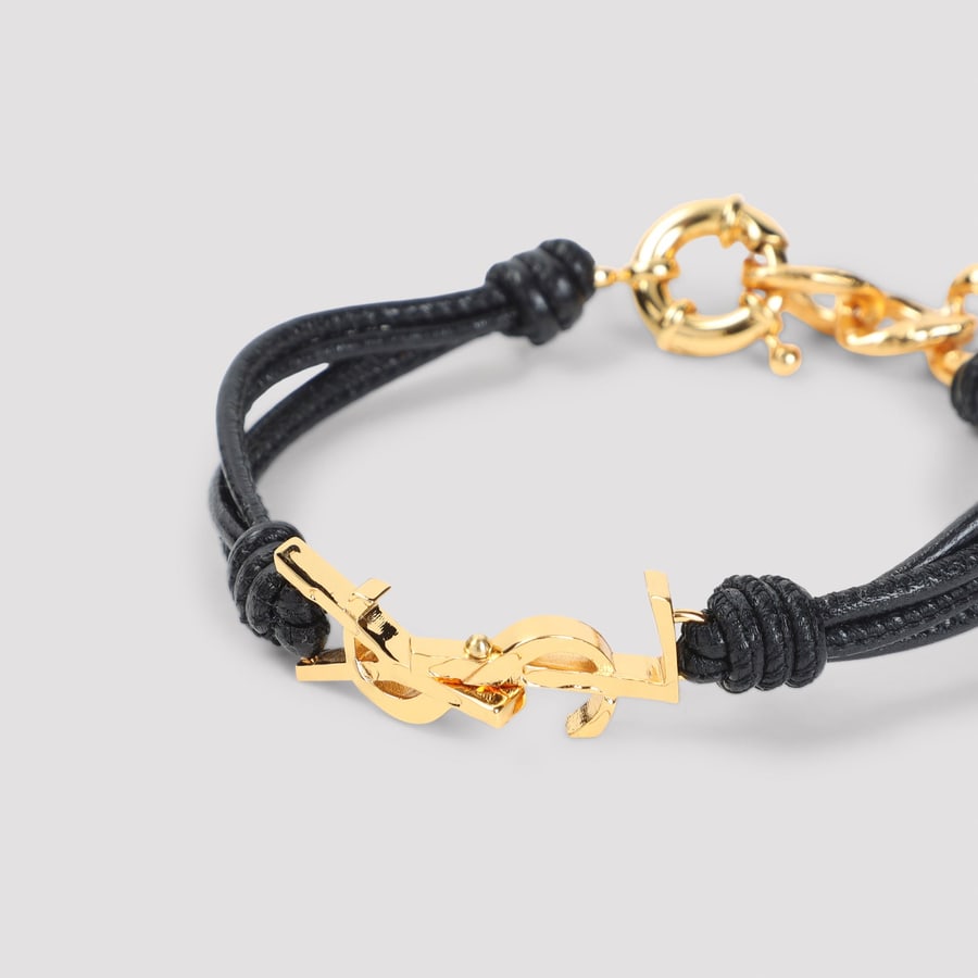 Saint Laurent Saint Laurent Multi-strand Cassandre Bracelet, view 4