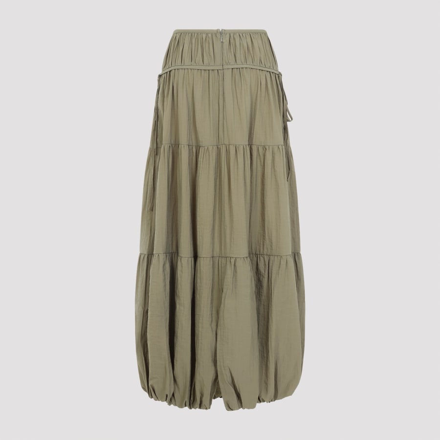CO CO Soft Gathered Bubble Midi Skirt, view 4
