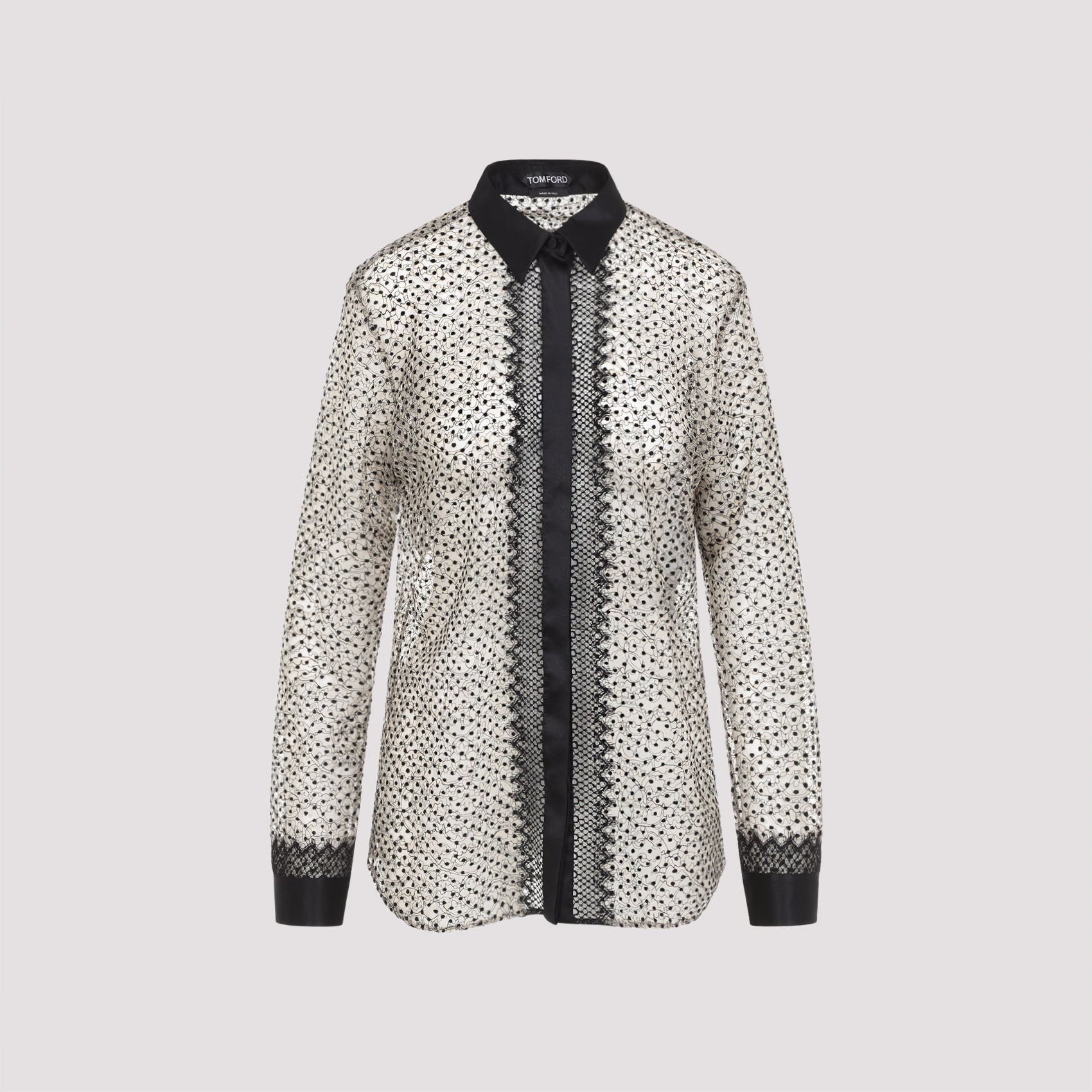 Tom Ford Tom Ford Flock Polka Dot Shirt