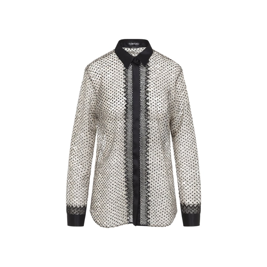 Tom Ford Tom Ford Flock Polka Dot Shirt, view 2