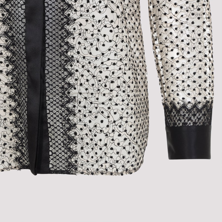 Tom Ford Tom Ford Flock Polka Dot Shirt, view 5