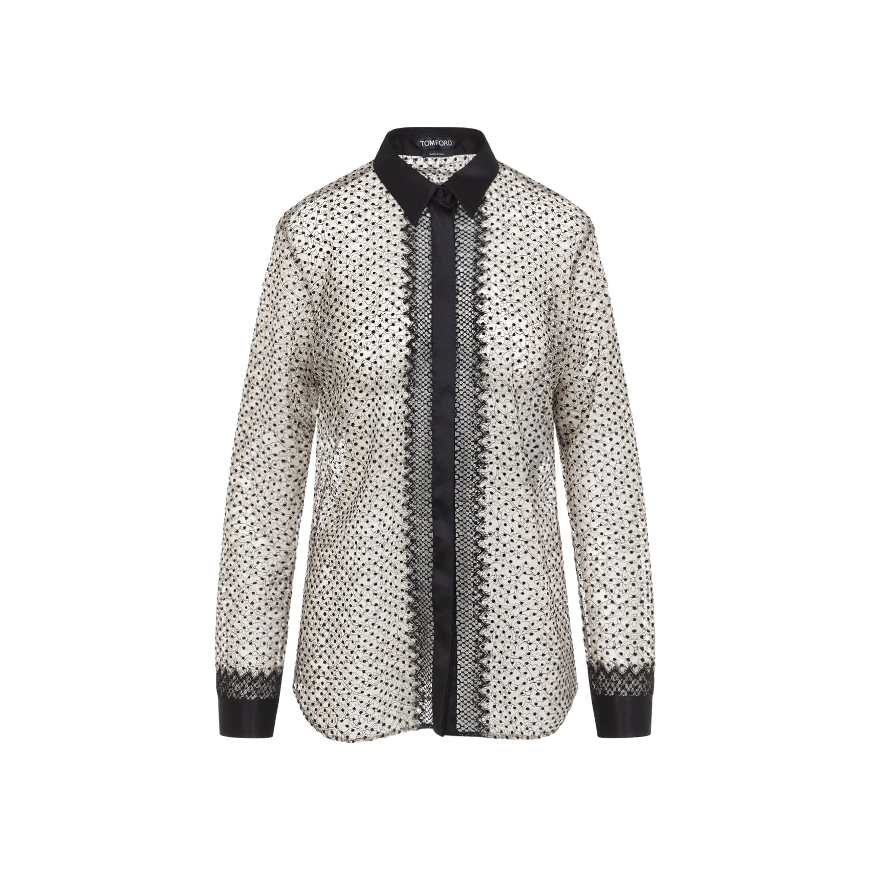 Tom Ford Tom Ford Flock Polka Dot Shirt, view 2
