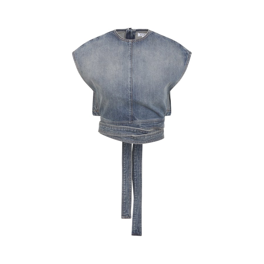 Alaïa Alaïa Belted Top, view 2