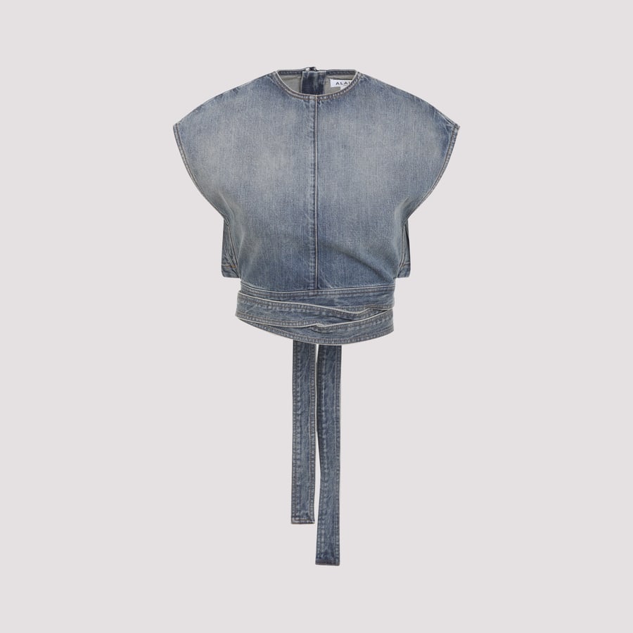 Alaïa Alaïa Belted Top, view 3