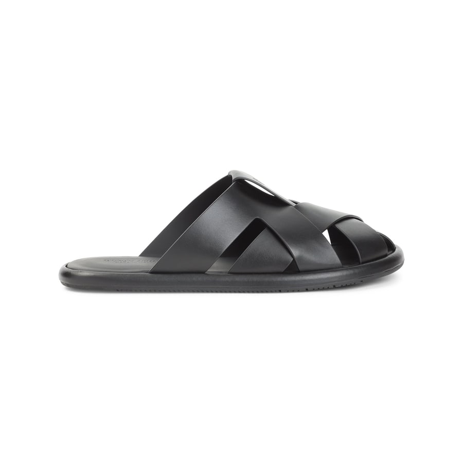 Giorgio Armani Giorgio Armani Leather Sandals, view 2