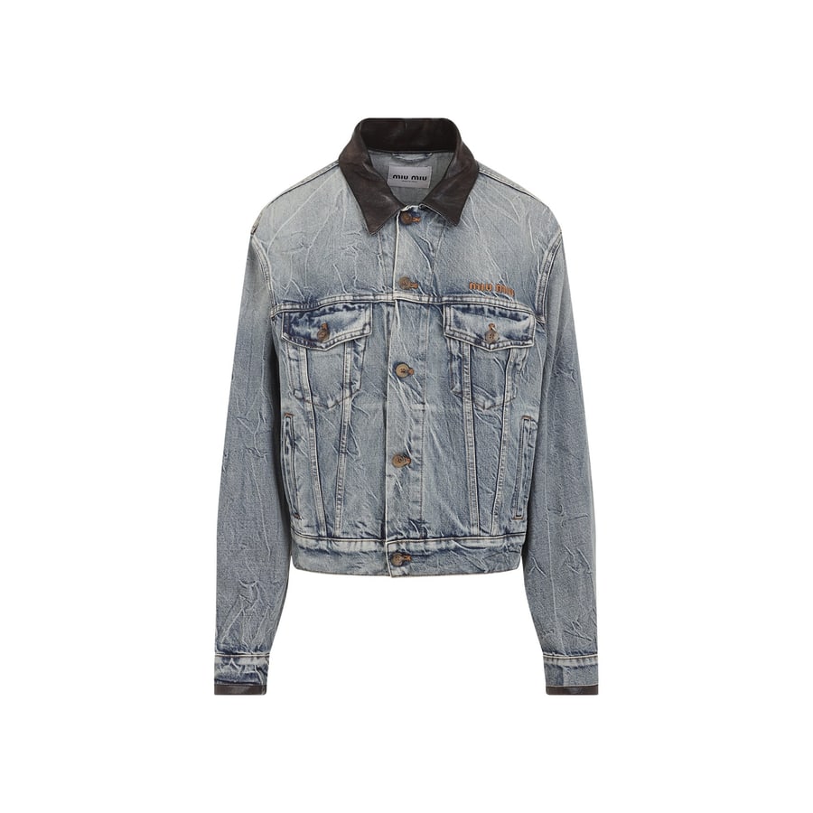 Miu Miu Miu Miu Denim Jacket, view 2