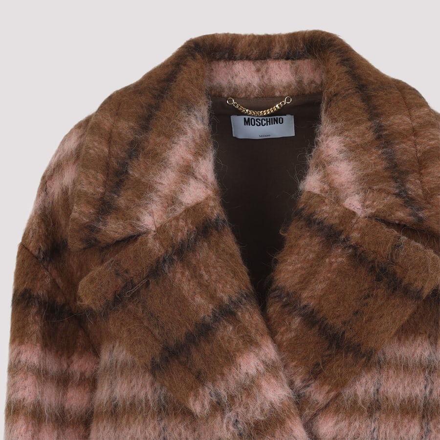 Moschino Moschino Check Coat, view 6