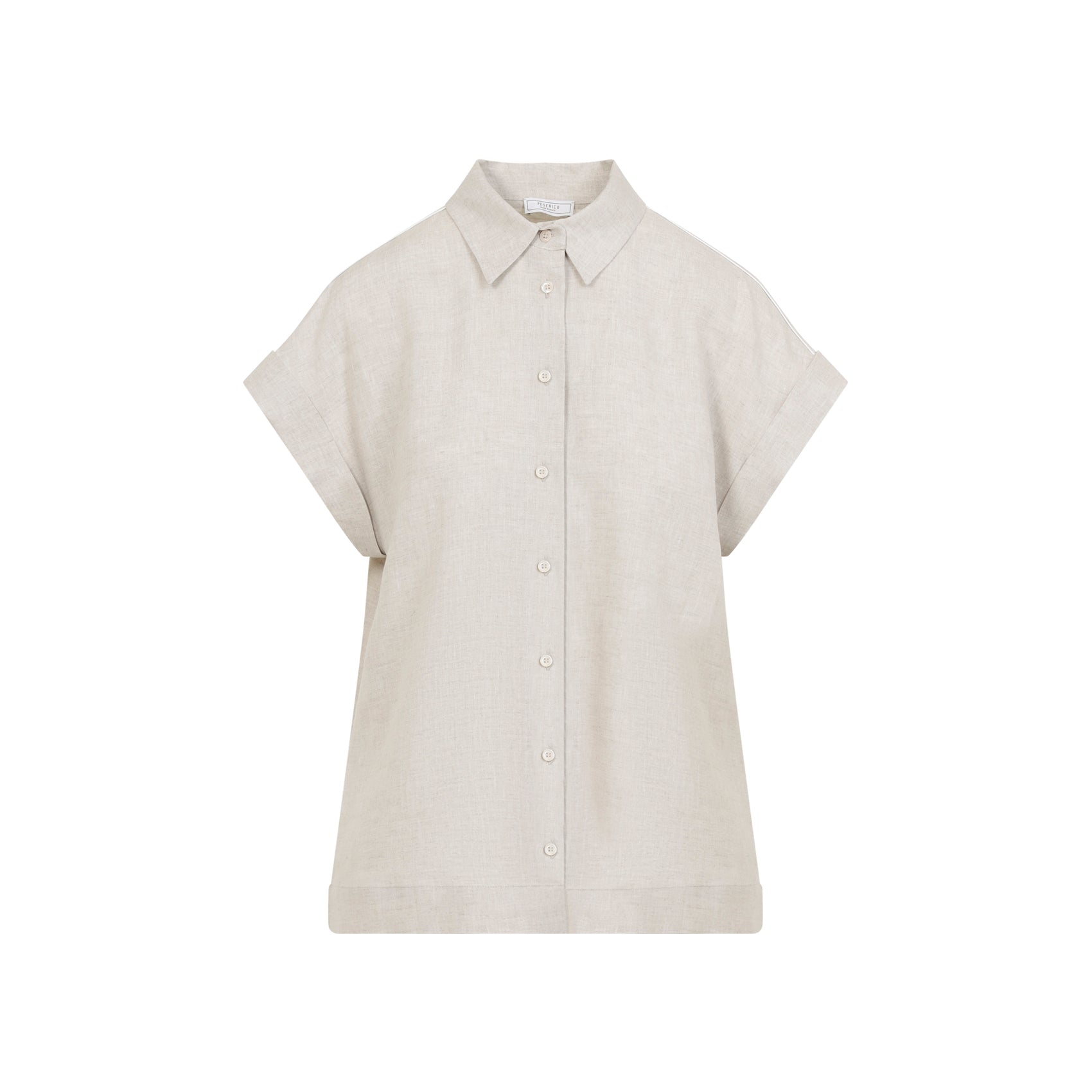 PESERICO Peserico Linen Short Sleeves Shirt, view 2