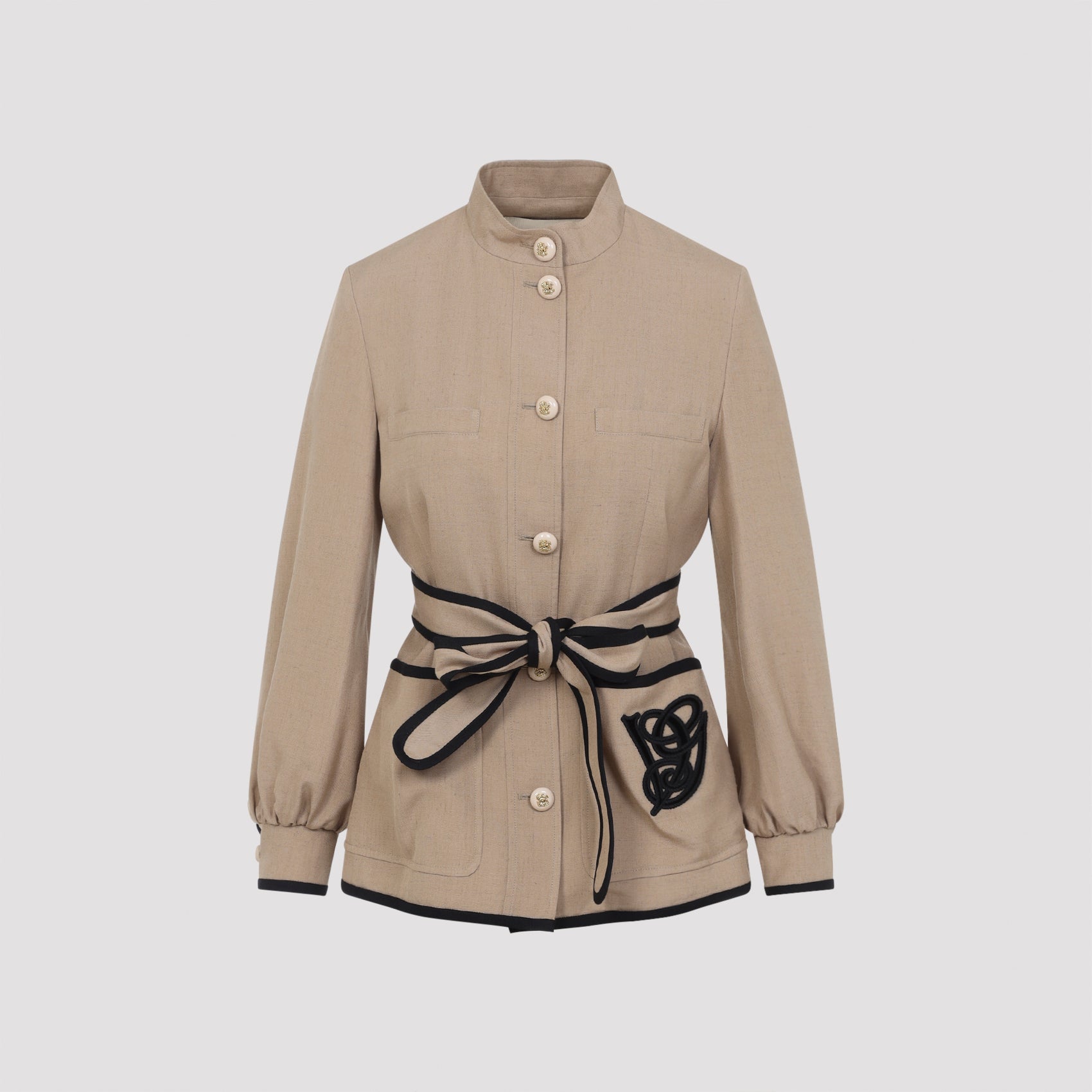 VALENTINO Valentino Caban Embroidered Logo VG Jacket