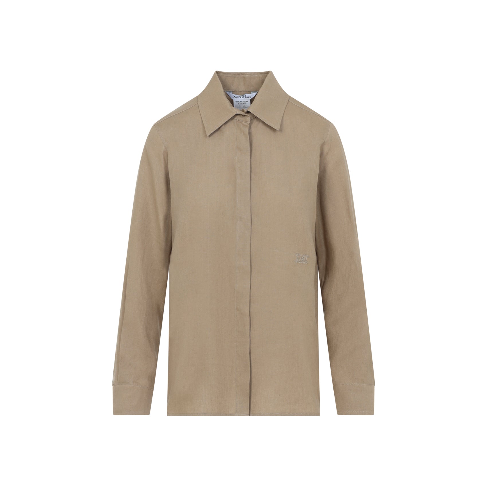 Max Mara Max Mara Falasco Linen M Logo Shirt, view 2