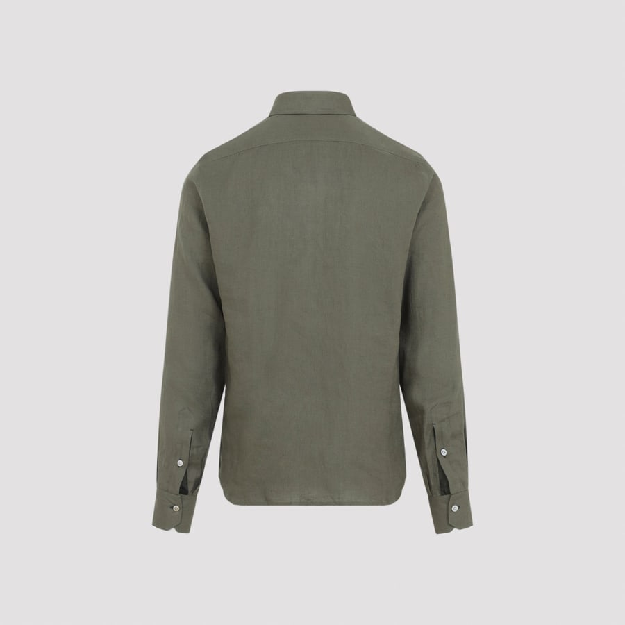 KITON Kiton Linen Shirt, view 4