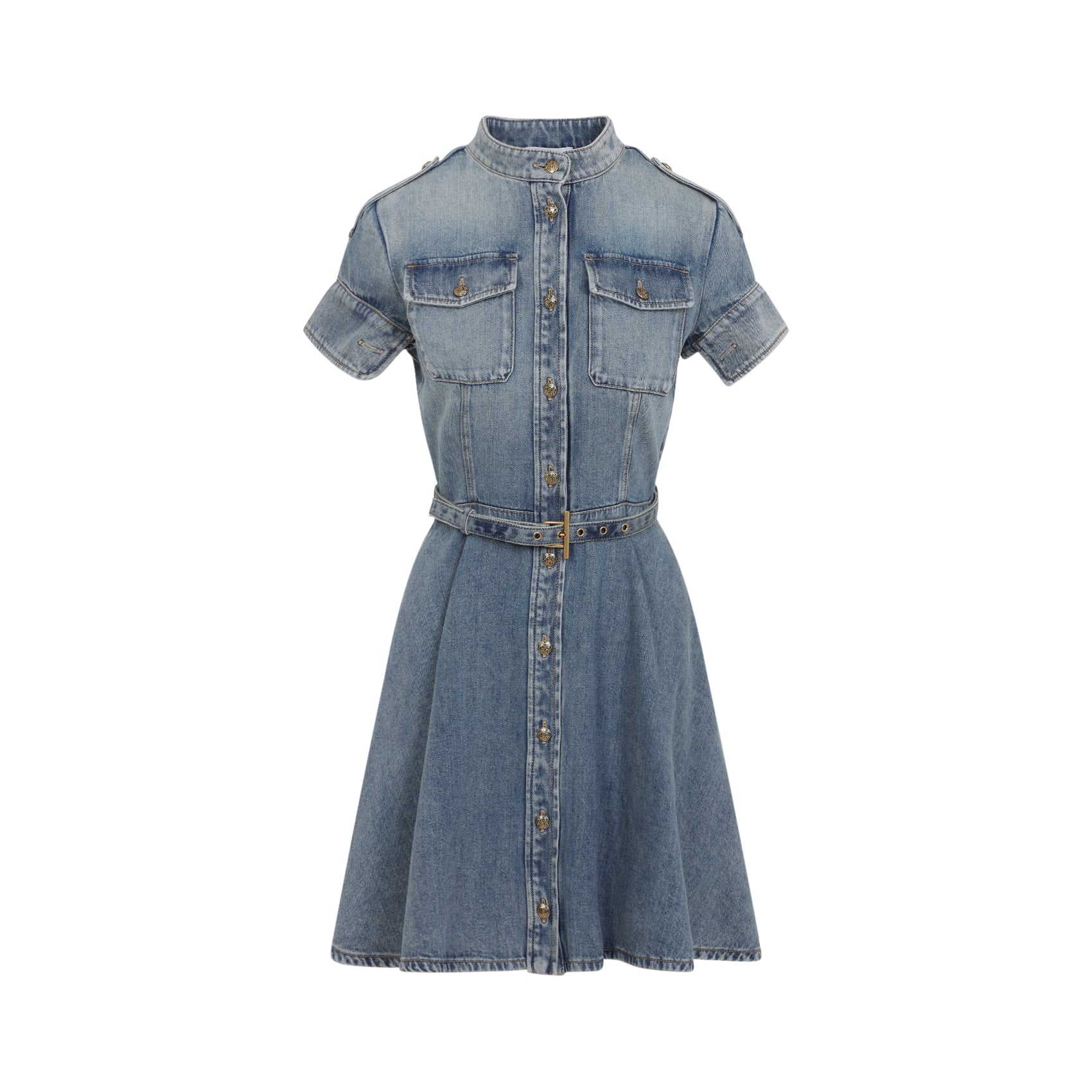 Alexander McQueen Alexander McQueen Denim Mini Dress, view 2