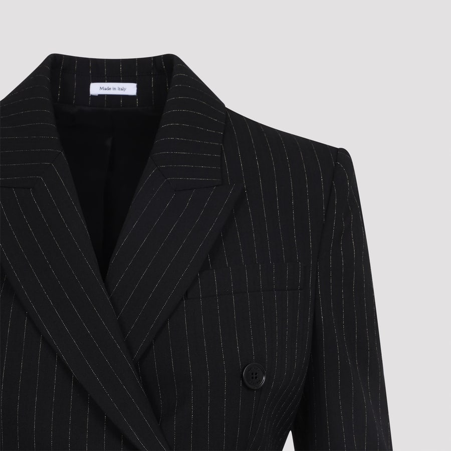 Alexander McQueen Alexander McQueen Pinstripe Lurex Jacket, view 5