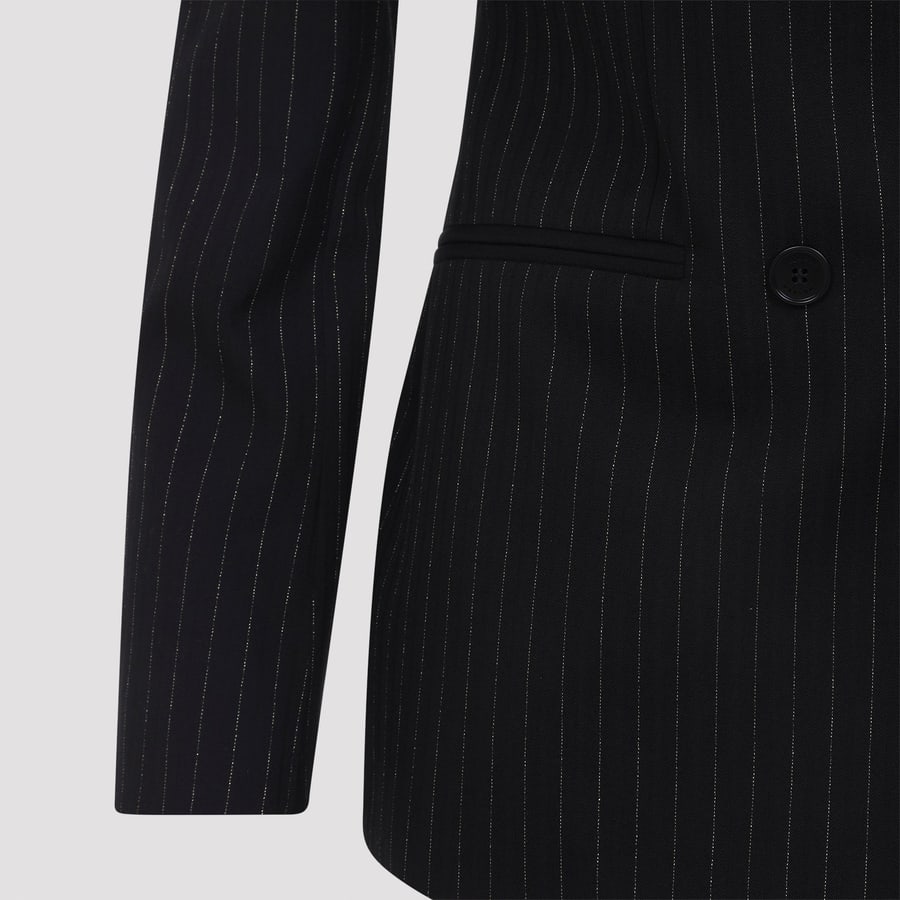 Alexander McQueen Alexander McQueen Pinstripe Lurex Jacket, view 6