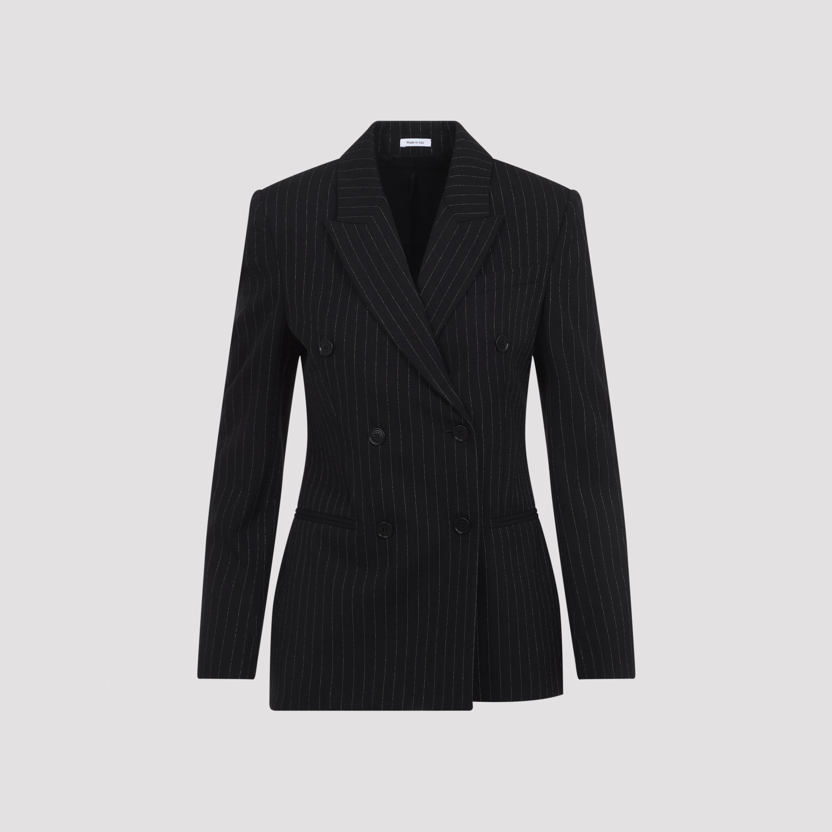 Alexander McQueen Alexander McQueen Pinstripe Lurex Jacket