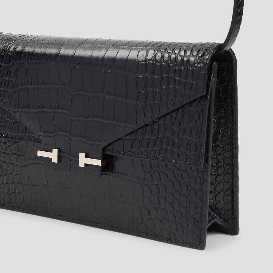 Tom Ford Tom Ford Soft Printed Croco Mini Bag, view 5