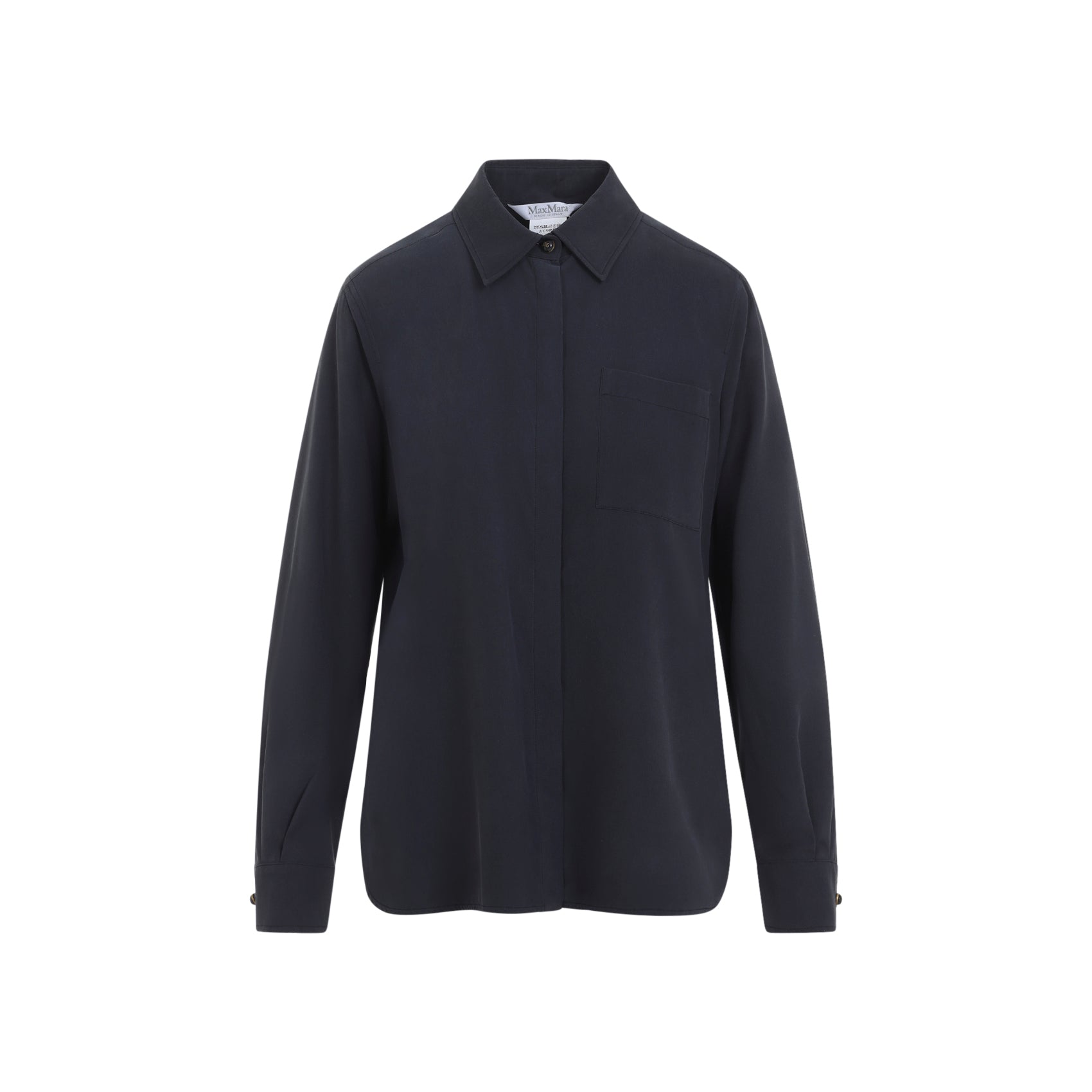 Max Mara Max Mara Siamese Washed Silk Shirt, view 2