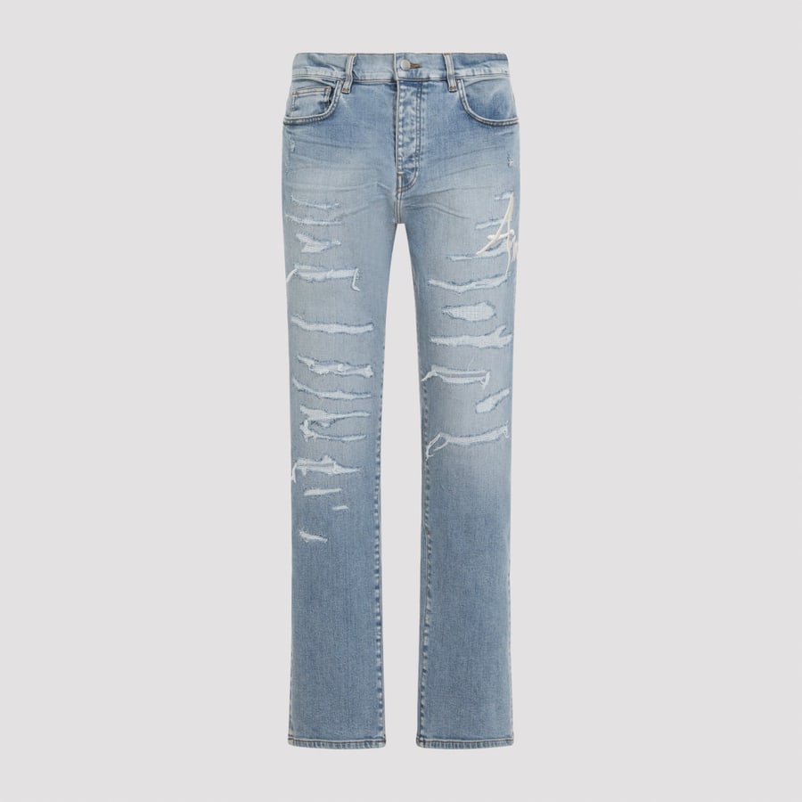 Amiri Amiri Repaired Slim Jeans