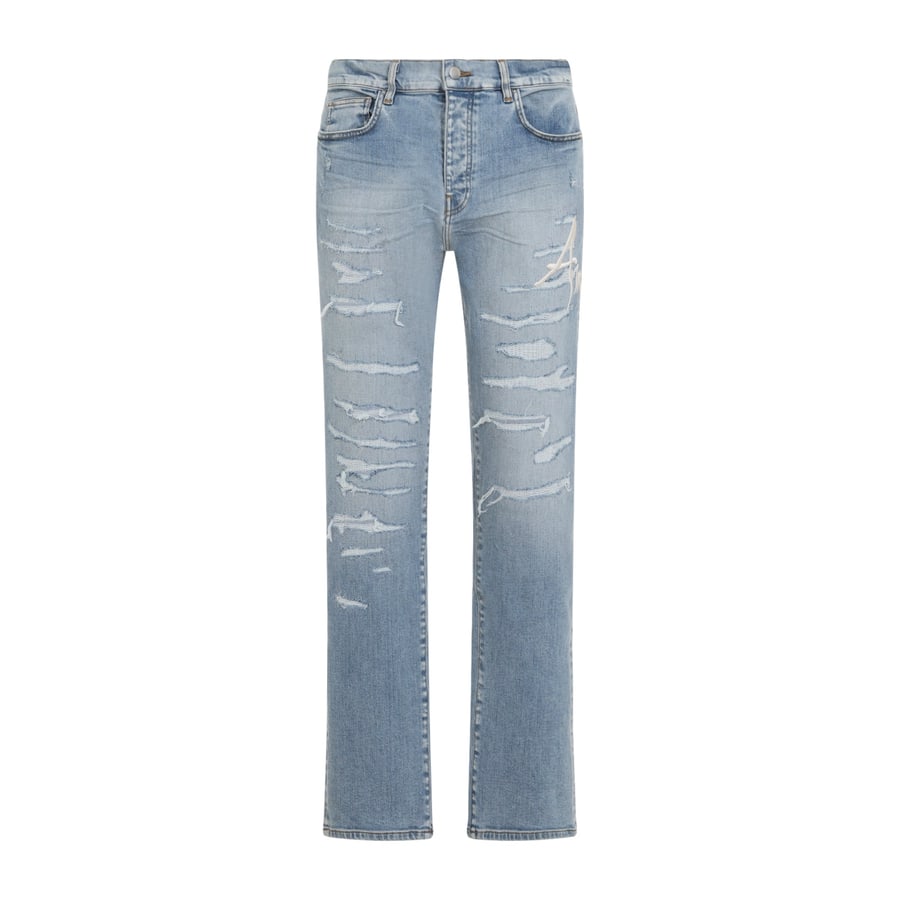 Amiri Amiri Repaired Slim Jeans, view 2