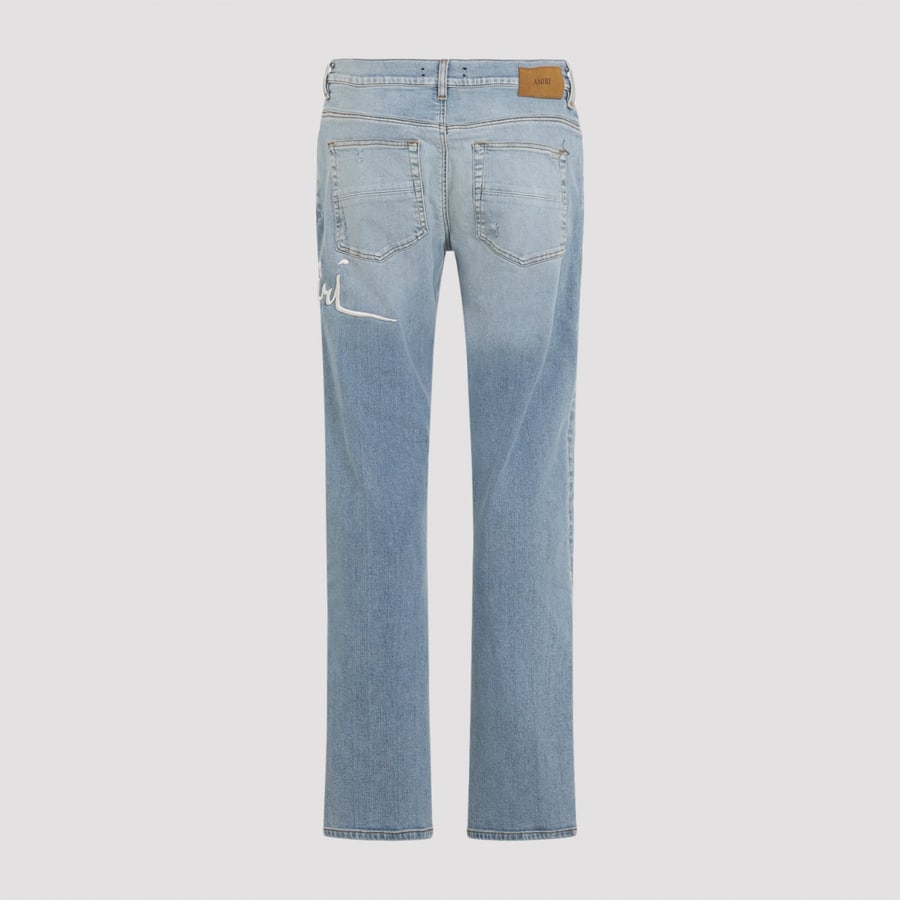 Amiri Amiri Repaired Slim Jeans, view 4