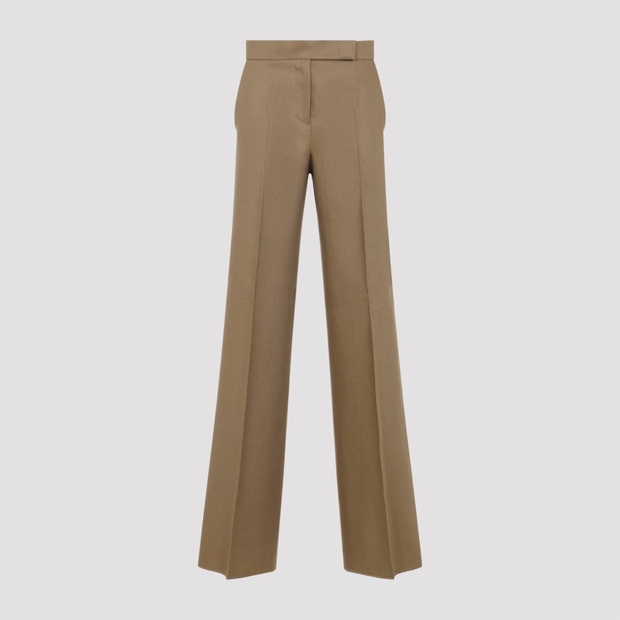 Max Mara Max Mara Badesse Regular Linen Pants, view 3