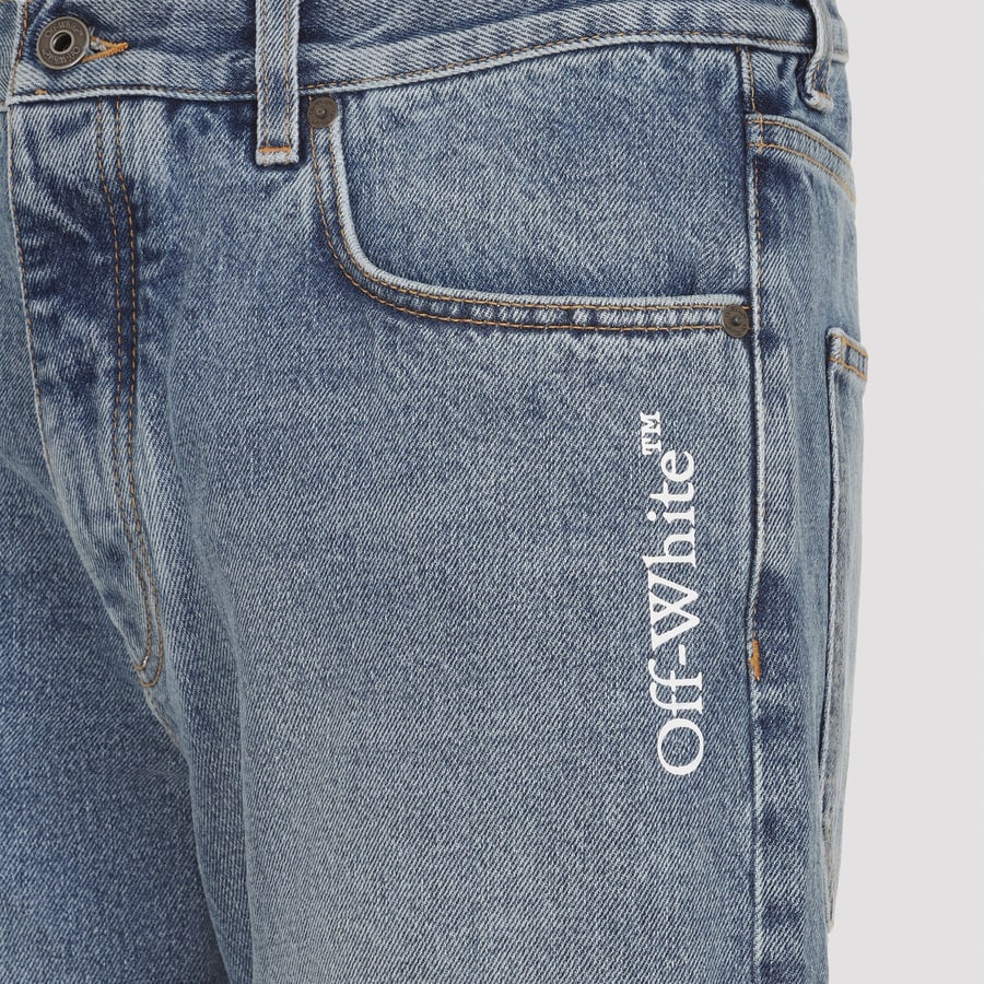 Off-White Off White Half Arrow Slim Relaxed Jeans, view 5