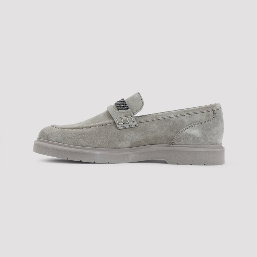 Brunello Cucinelli Brunello Cucinelli Leather Loafers, view 4