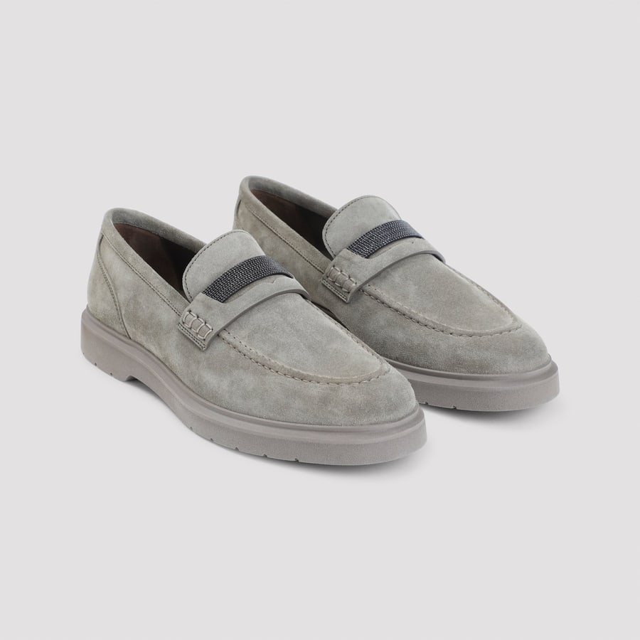 Brunello Cucinelli Brunello Cucinelli Leather Loafers, view 5